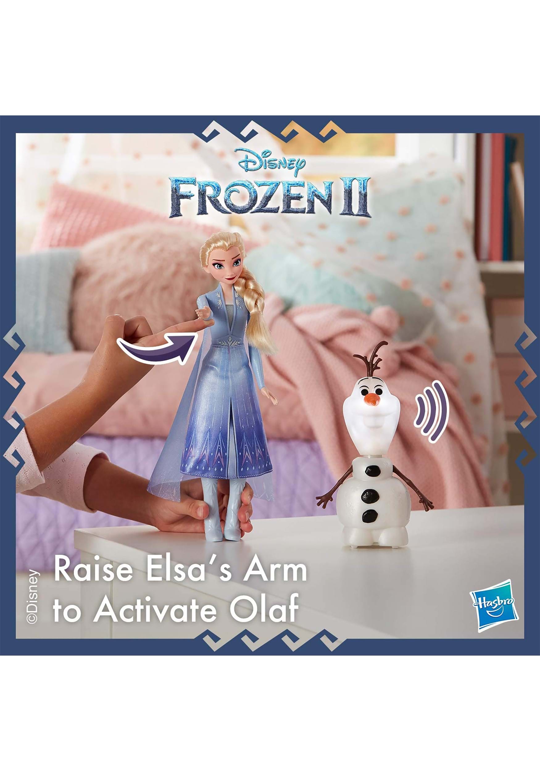 Disney Frozen 2 Talk And Glow Olaf And Elsa Doll Toy Playset 