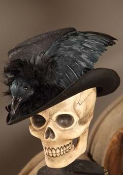 Adult Haunted Black Raven Top Hat