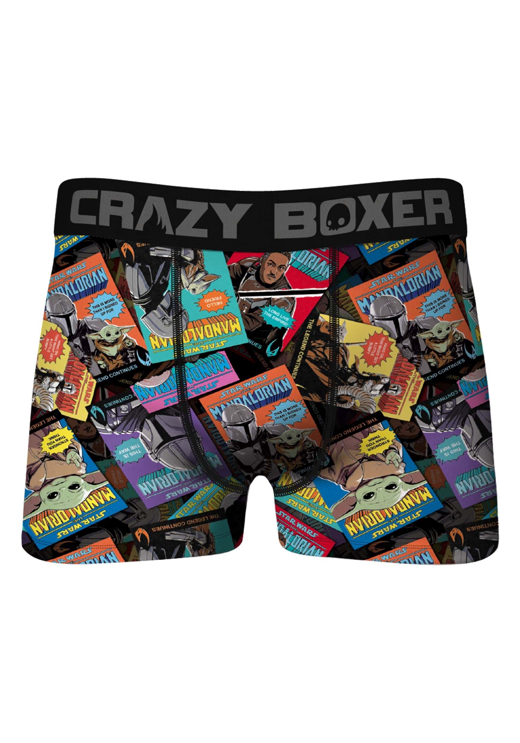 Crazy Boxers Mandalorian Retro Comic Mens Boxer Briefs
