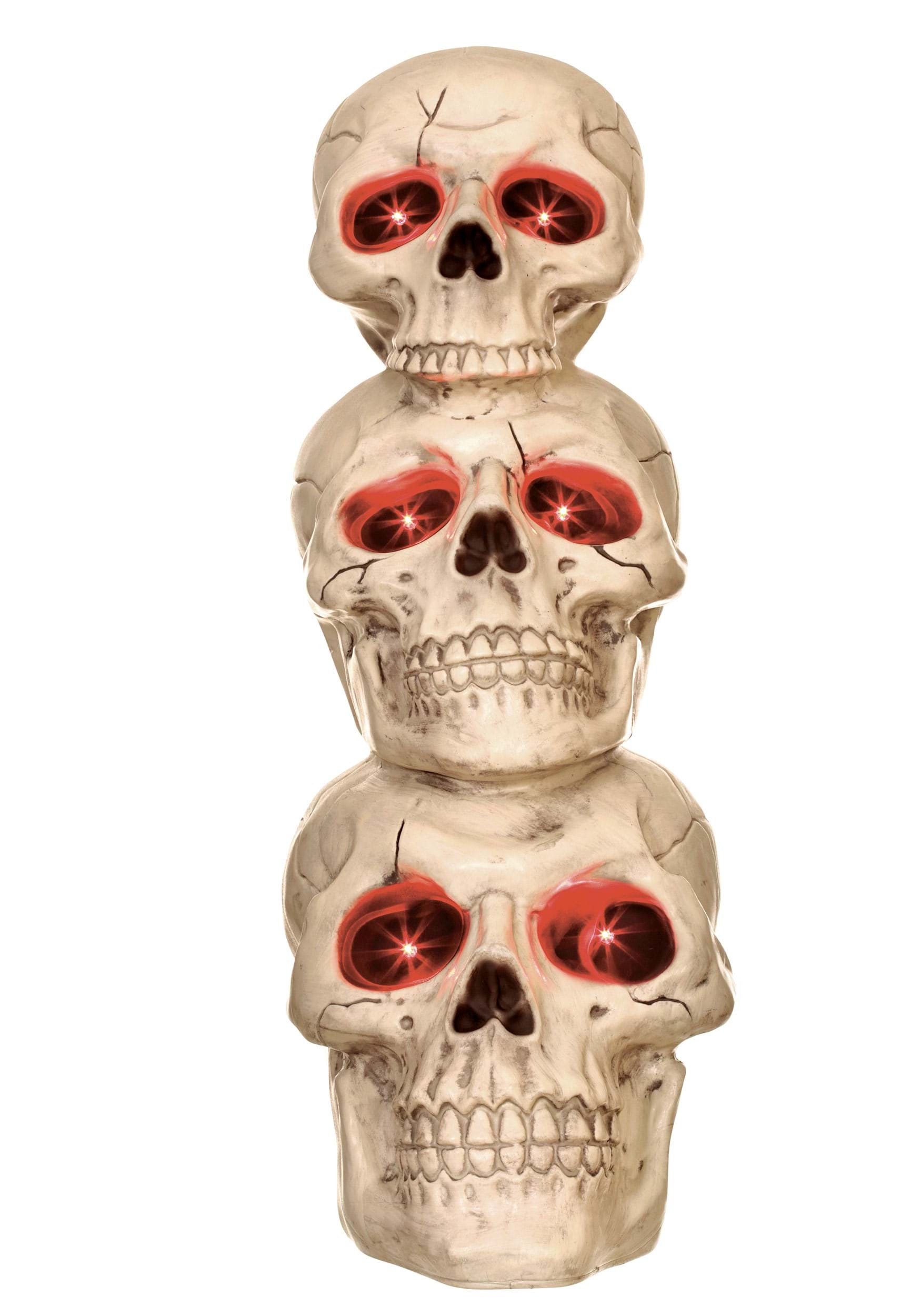 Light up 27.5" Skull Totem