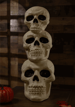 27.5 Inch Light Up Skull Totem Prop