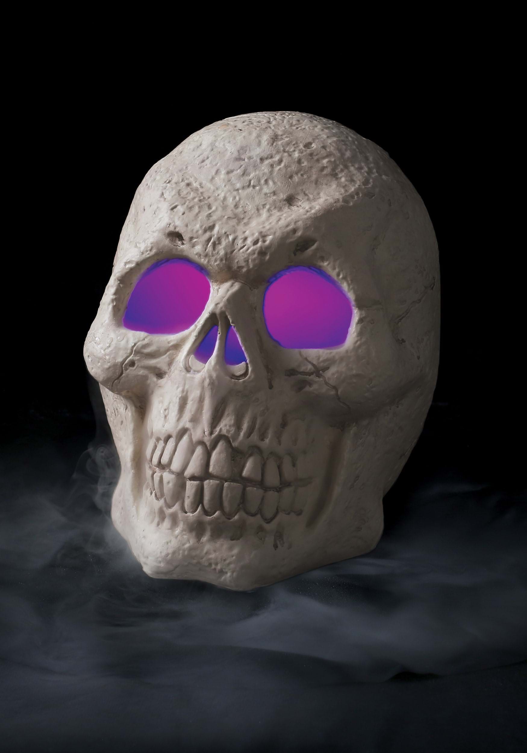 Misting Skull Halloween Prop