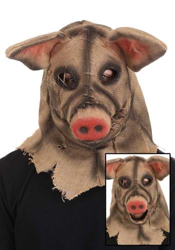 Adult Pig Scarecrow Mouth Mover Mask