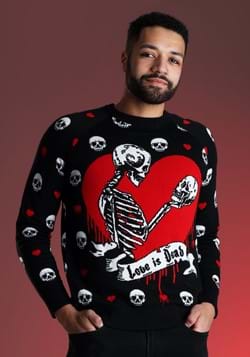 Love is Dead Valentine's Day Sweater for Adults-2
