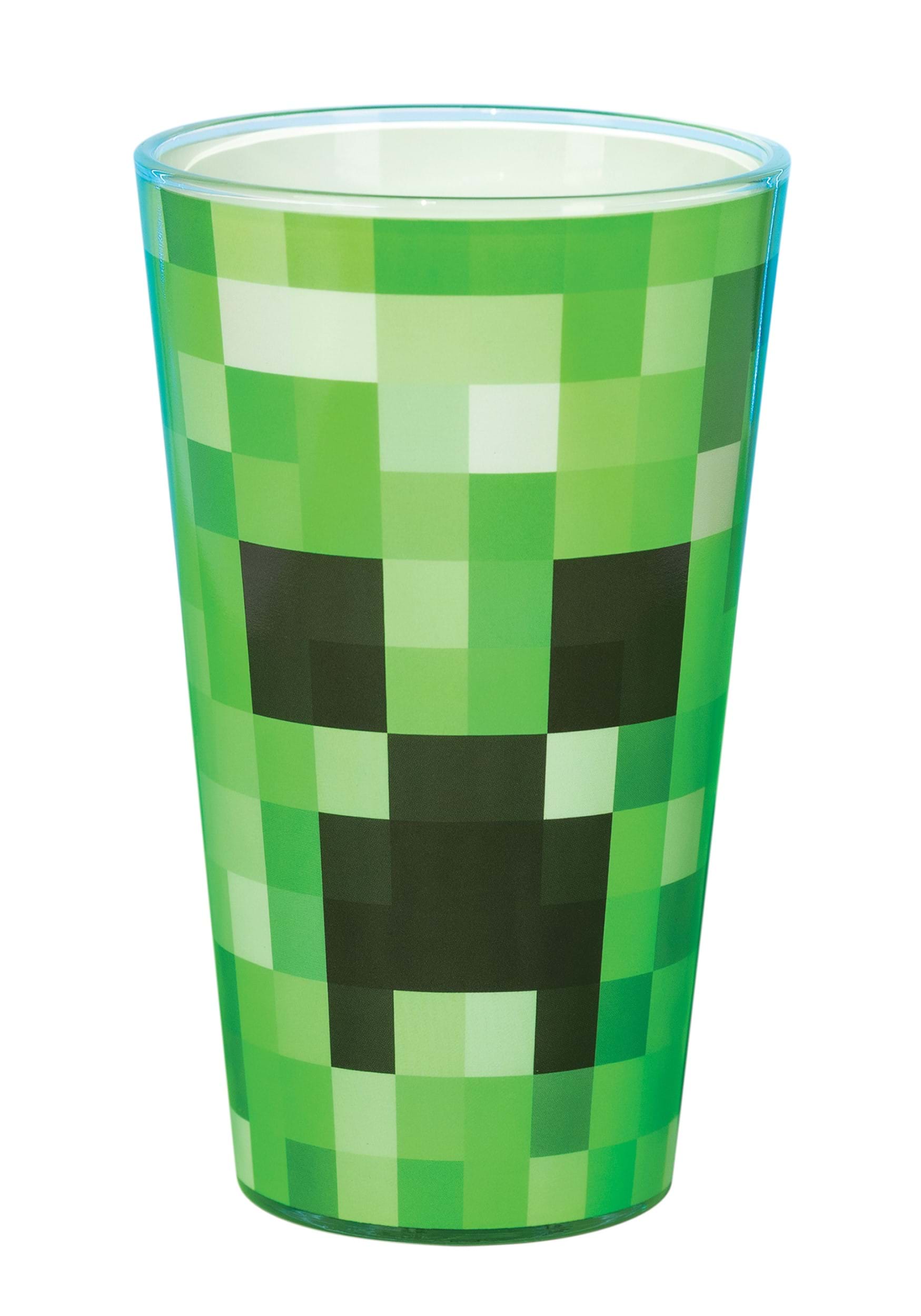 Minecraft Creeper 14oz Glass Tumbler 