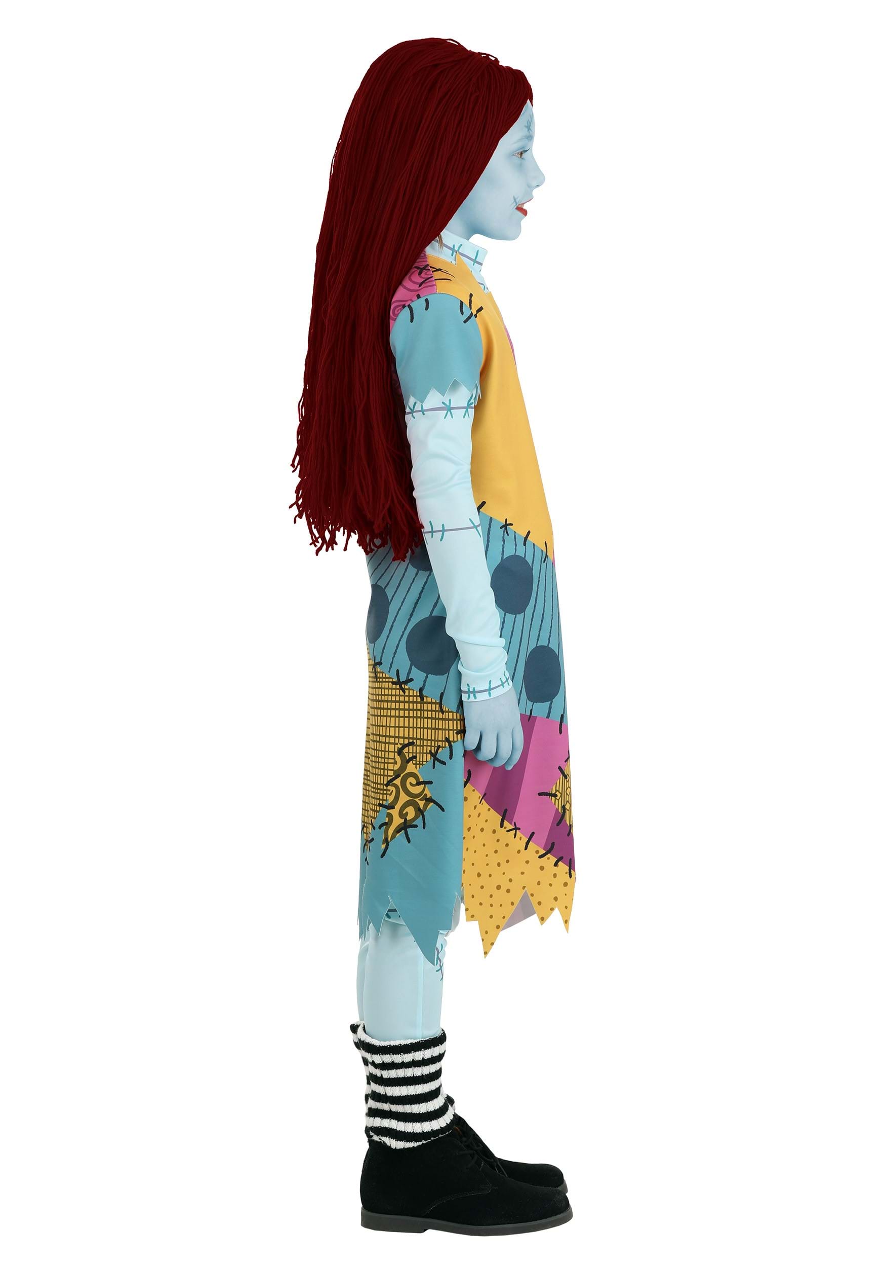 Kids' Disney The Nightmare Before Christmas Sally Multi-Coloured Dress with  Headband/Tights/Socks Halloween Costume, Assorted Sizes