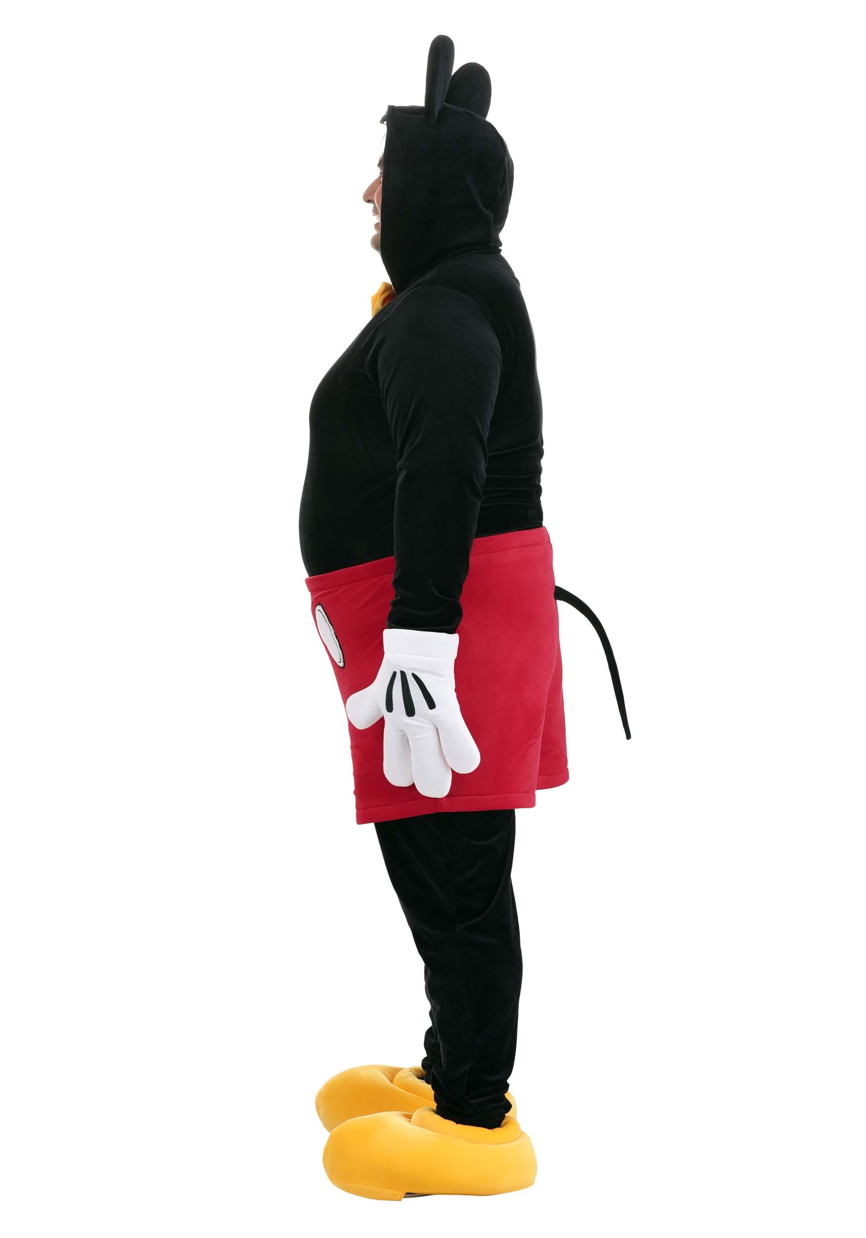 Plus Size Disney Deluxe Mickey Mouse Costume for Adults