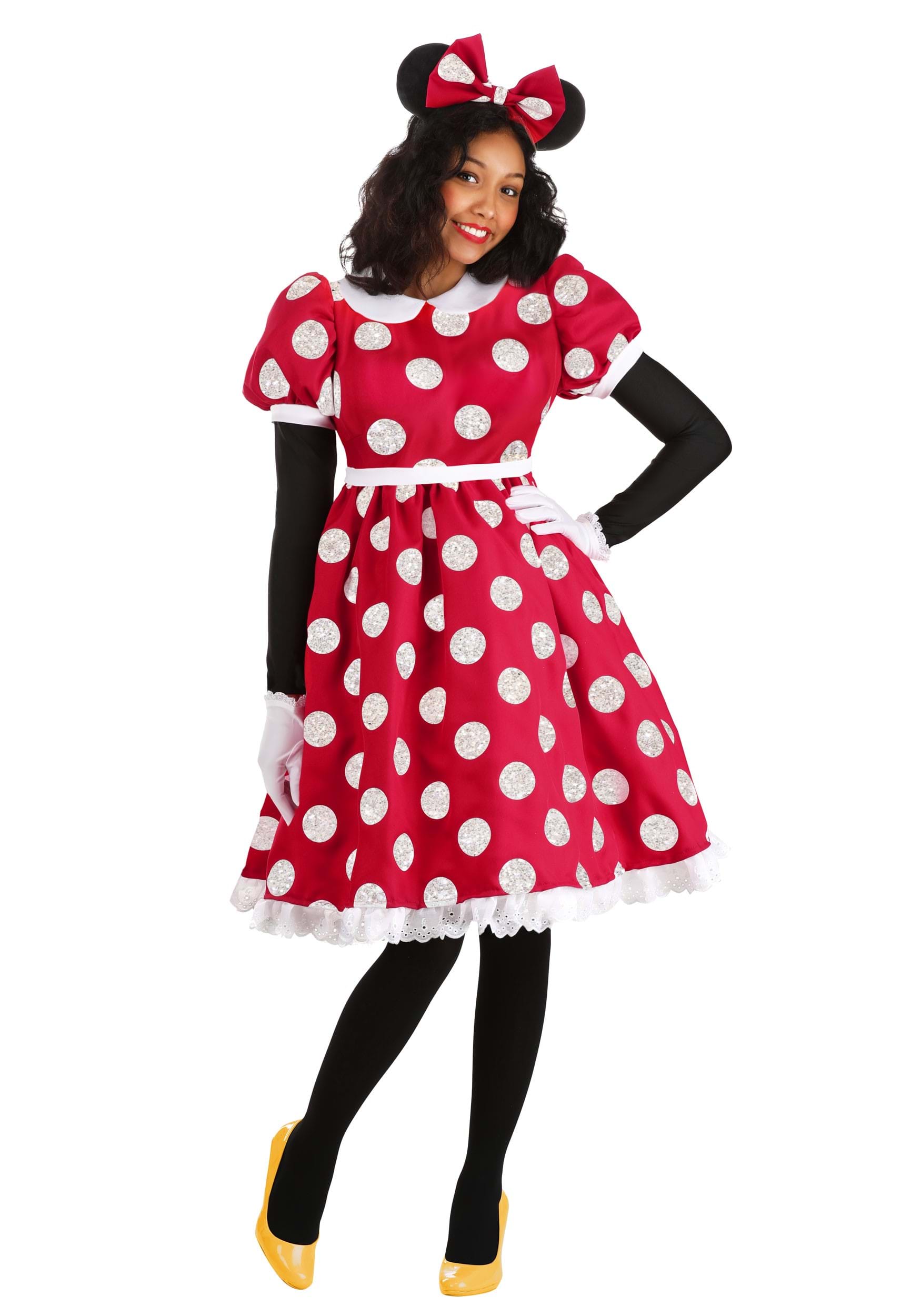 Deluxe Disney Minnie Mouse Women's Costume , Adult Disney Costumes