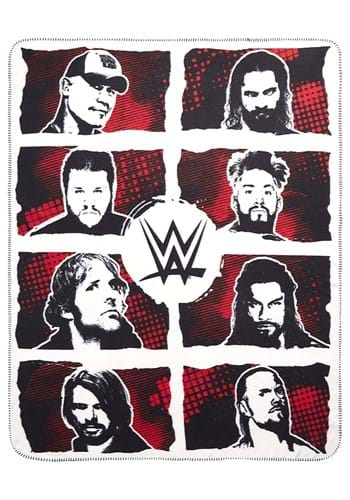 WWE Superstar Grid 50in x 60in Fleece Throw