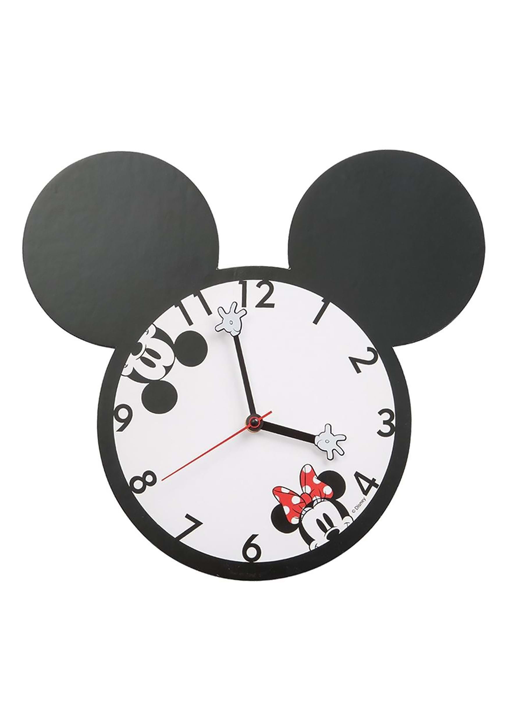 Mickey and Minnie Shaped Disney Wall Clock