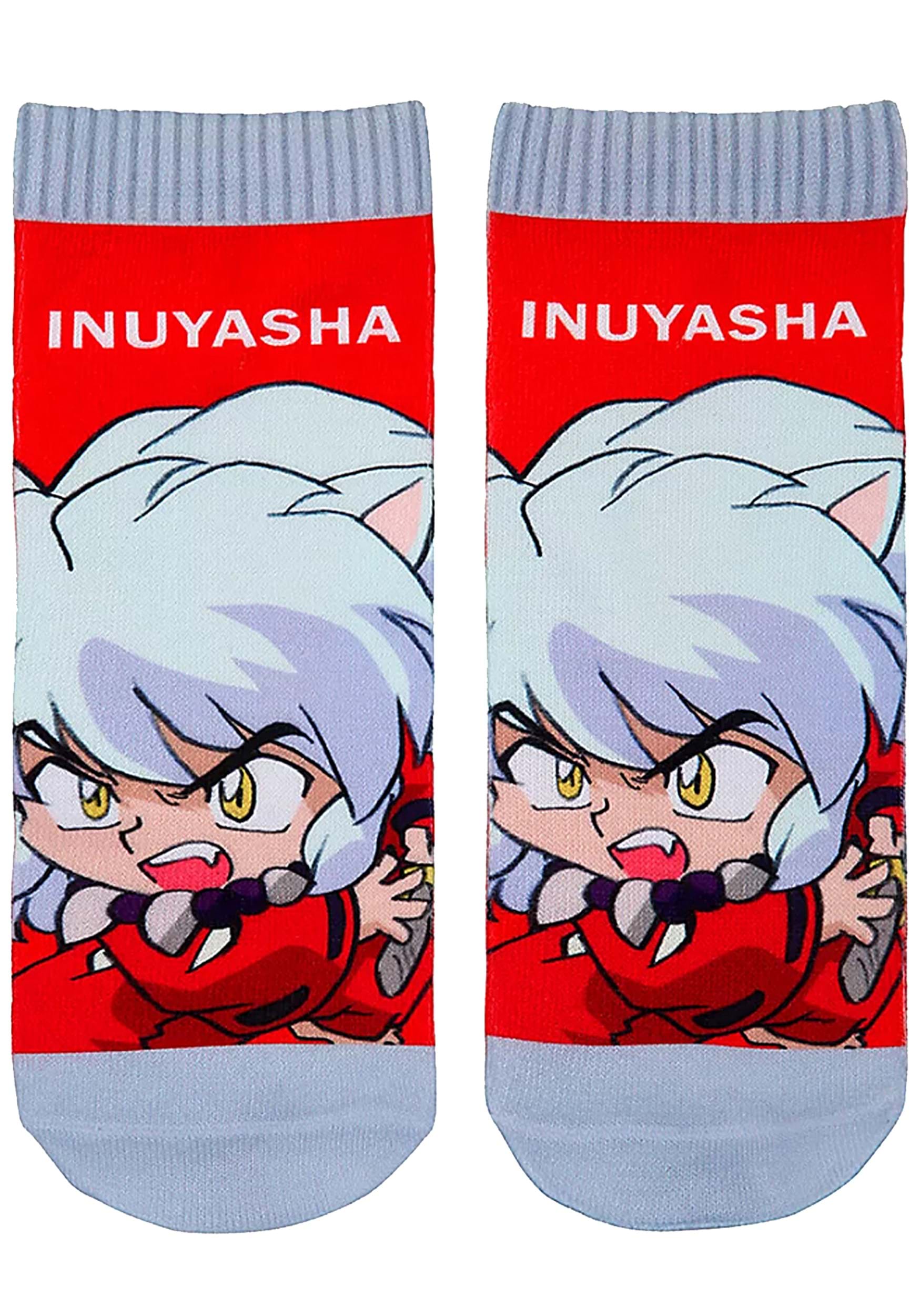 Inuyasha Red Ankle Socks