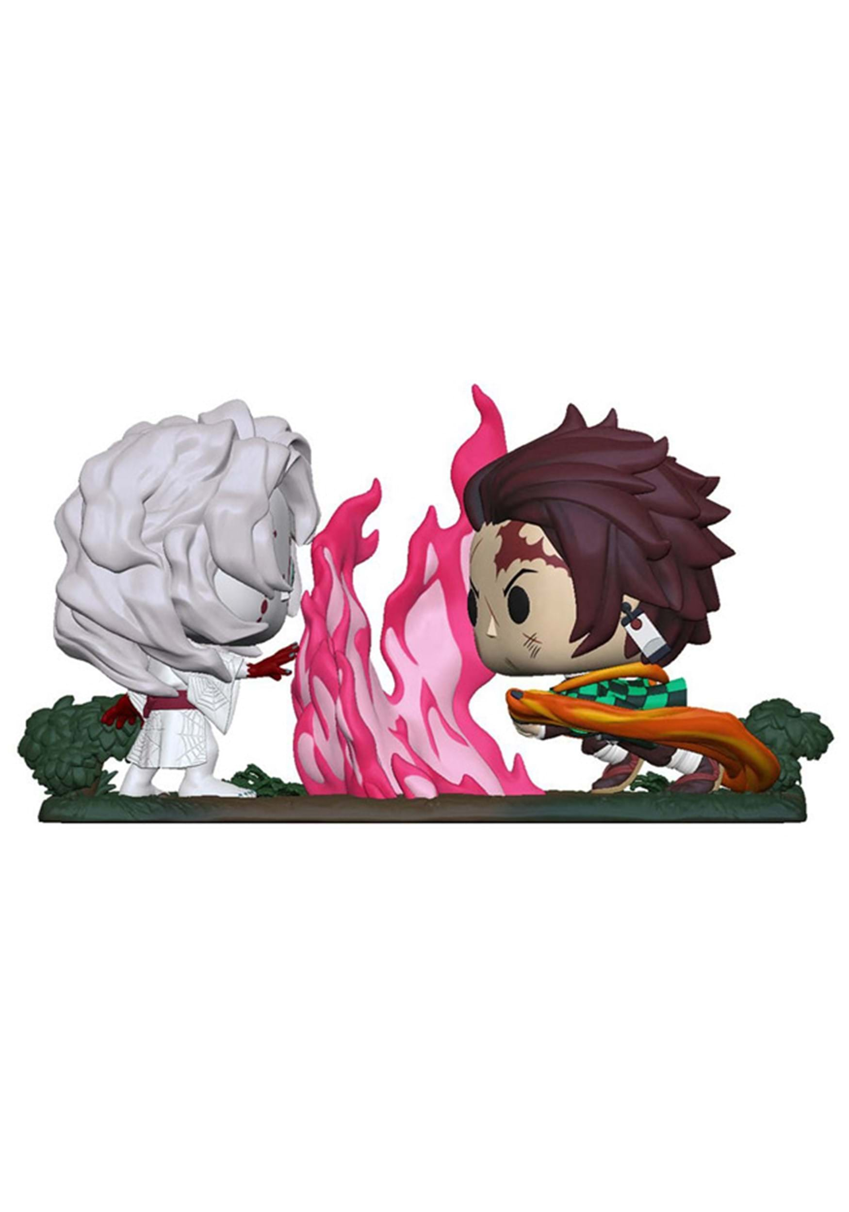 Funko POP! Moment: Demon Slayer - Tanjiro vs. Rui | Anime Vinyl Figures