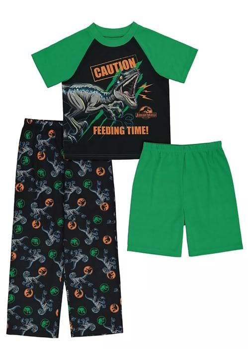 3 Pc Boys Jurassic World Feeding Time Sleep Set