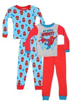 Toddler Boys Spiderman My Hero 4 Pc Sleep Set_Update