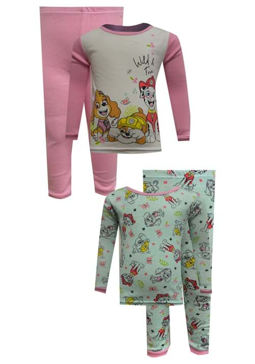 4 Pc Toddler Girls Paw Patrol Sleep Set