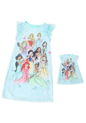 Girls Disney Royal Princess Dorm Nightgown Doll Nightgown