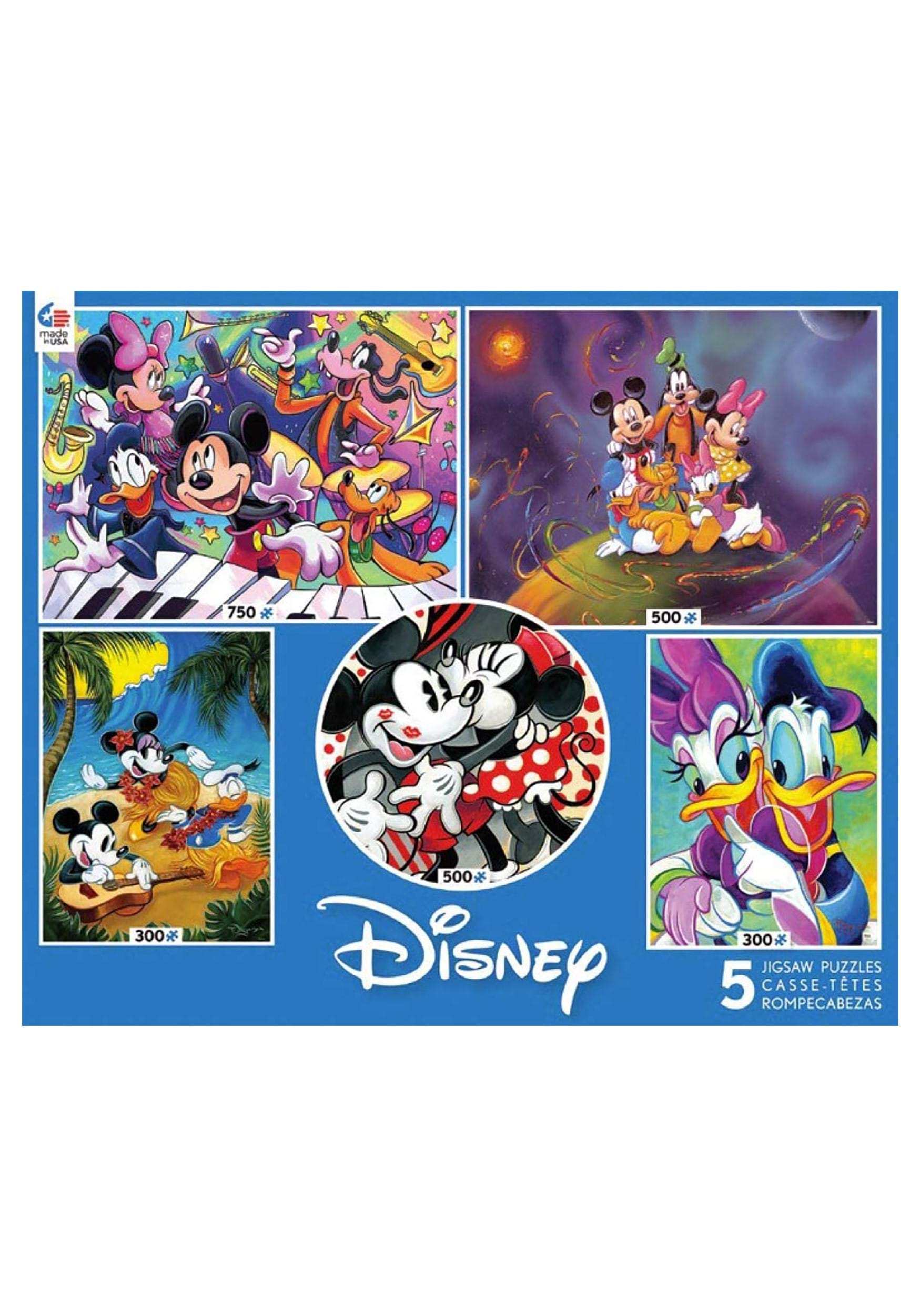 5 in 1 Disney Multi-Pack 300/500/750 Piece - Classics
