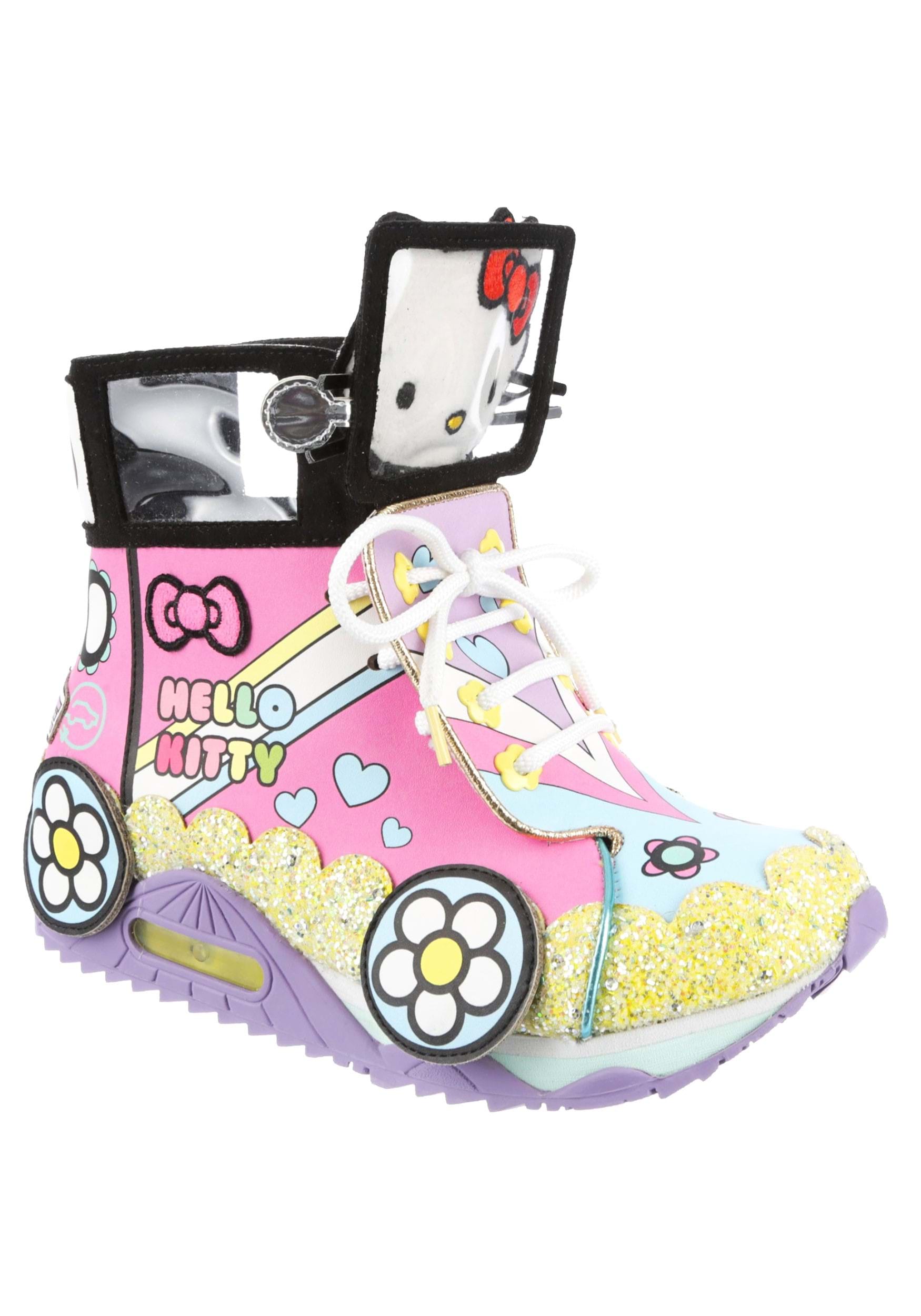 Irregular Choice Hello Kitty A World of Happiness High-Top Sneakers