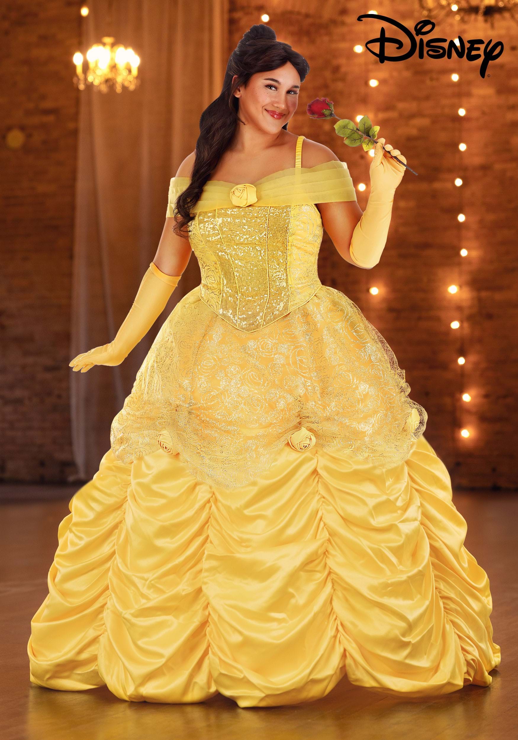 thumbnail image 2 of Adult Beauty And The Beast Belle Blue Maid Dress Cosplay Costume Halloween Party 2 of 10