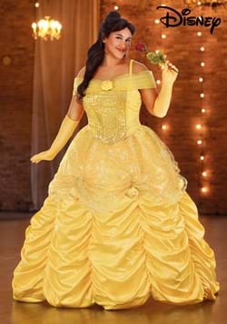 Plus Size Premium Disney Belle Costume Dress