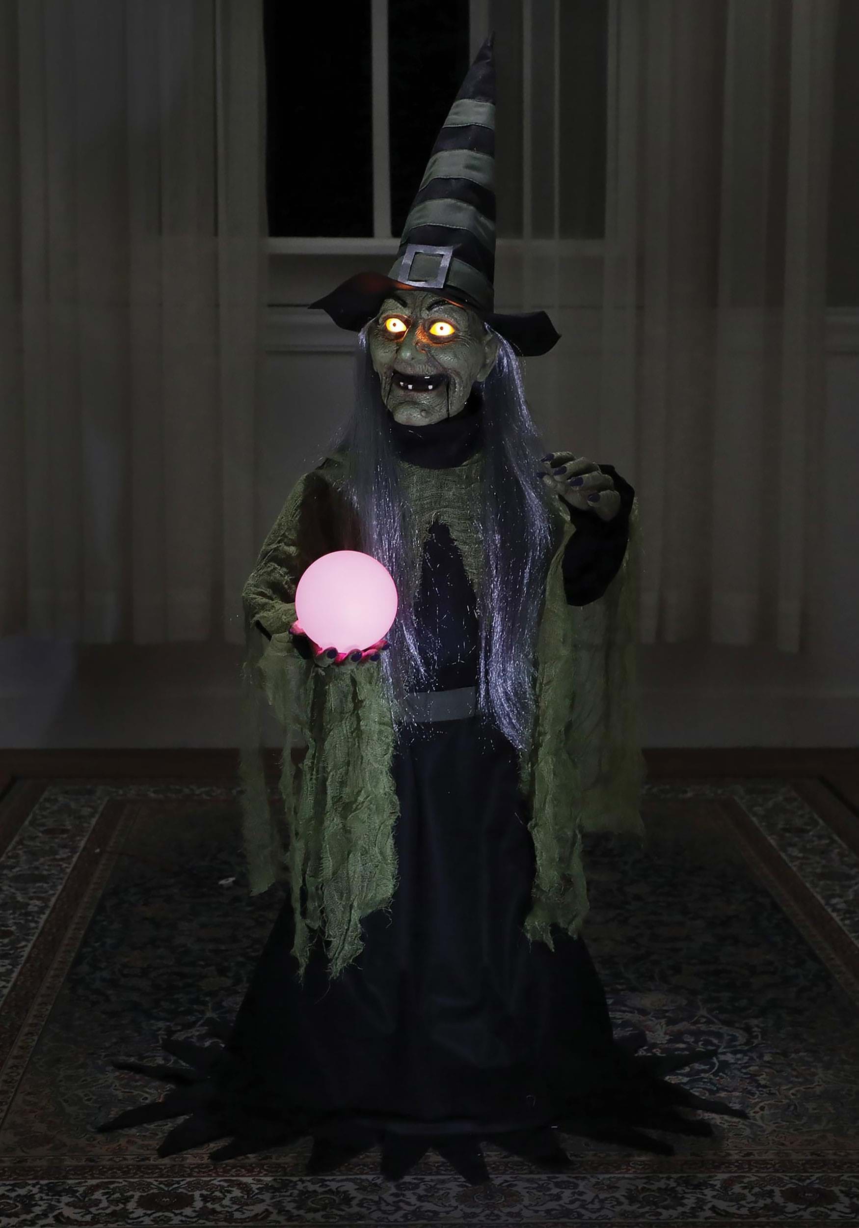 Fortune Teller Witch Animated 36" Prop