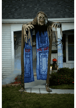 10ft Looming Ghoul Animated Archway Prop-0