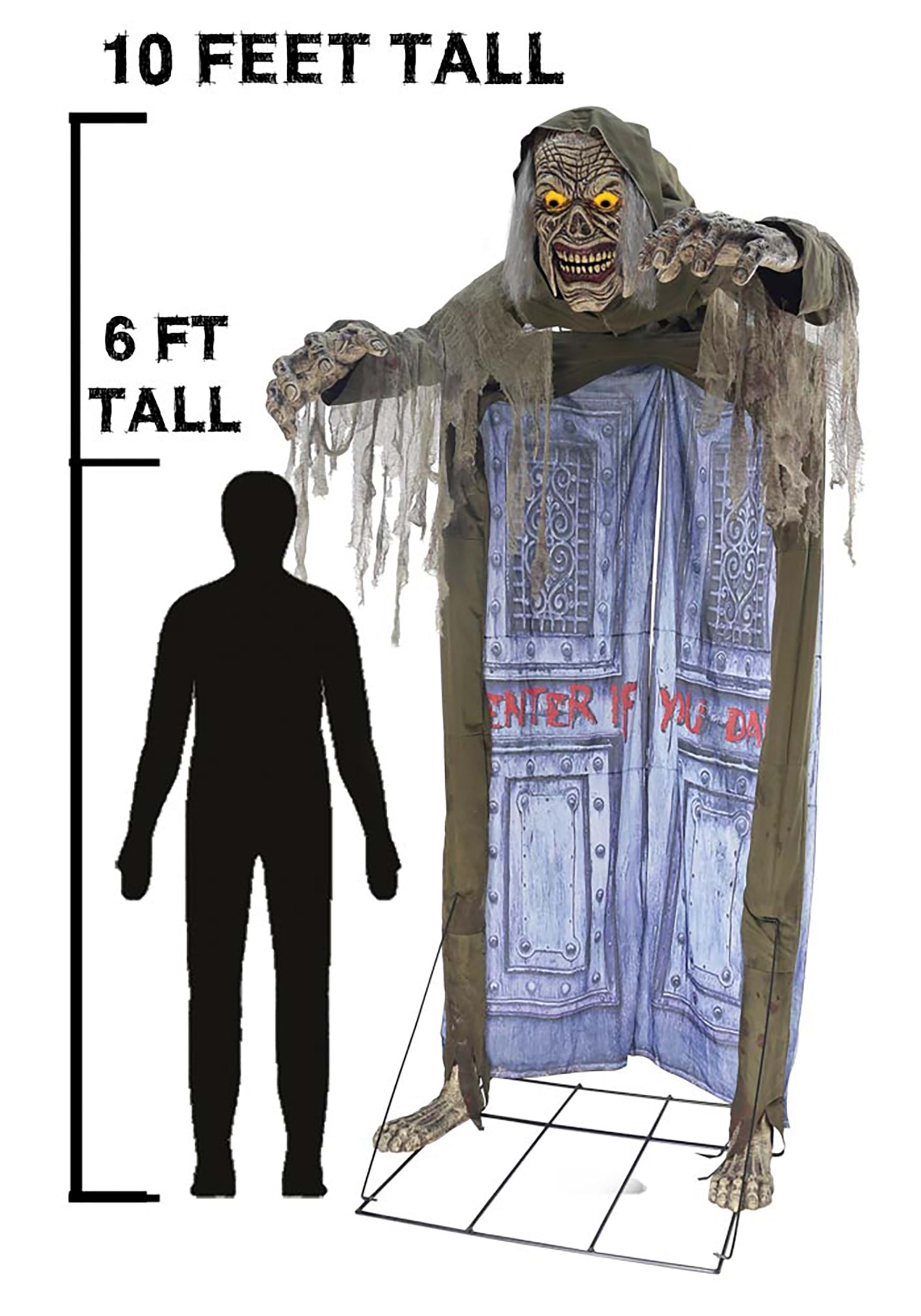 10 Foot Looming Ghoul Animated Archway Prop , Halloween Animatronics