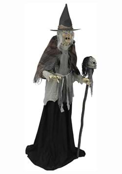 6 Foot Lunging Witch with DigitEye Animated Prop
