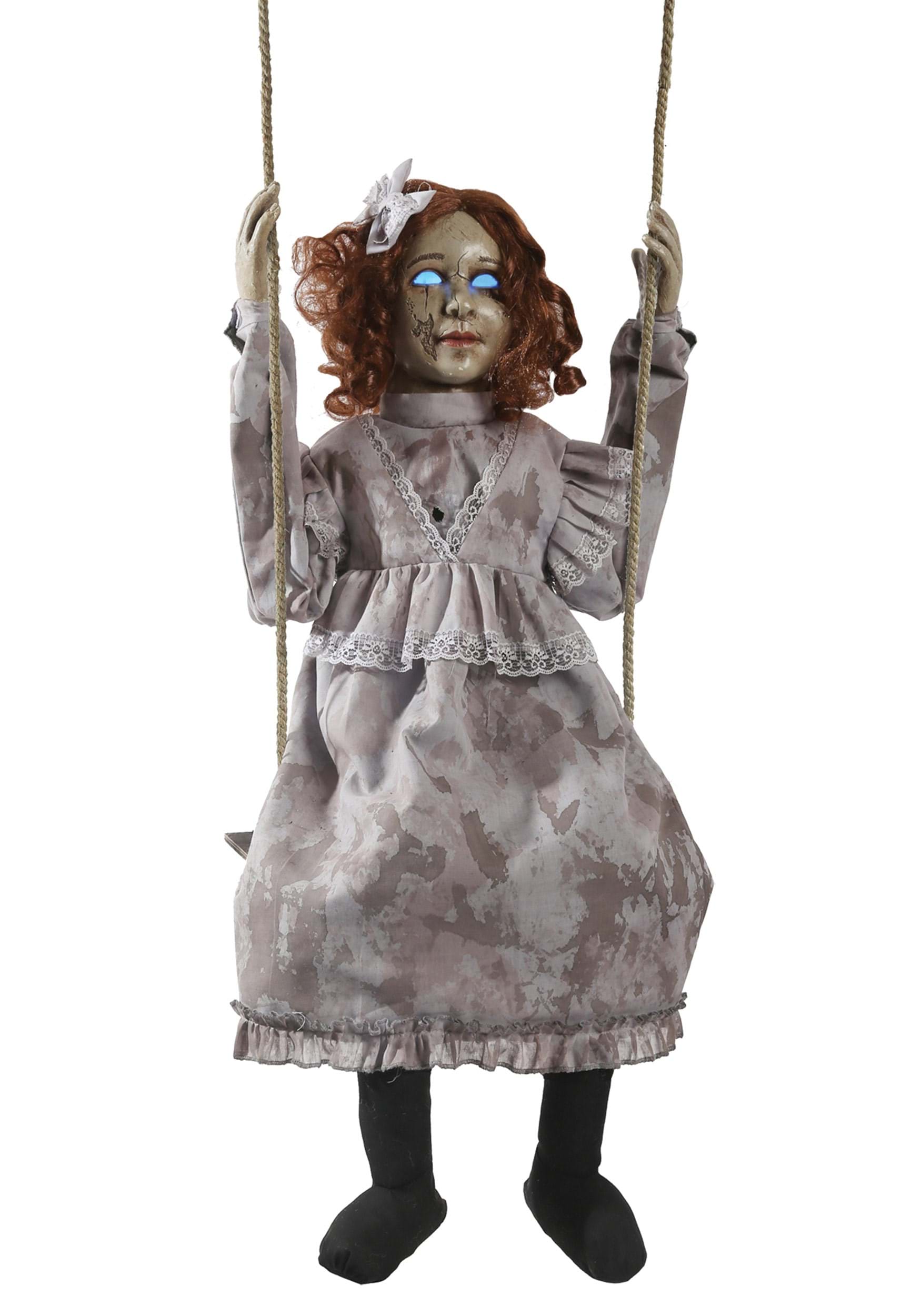5.4FT Hanging Creepy Swing Doll Halloween Prop