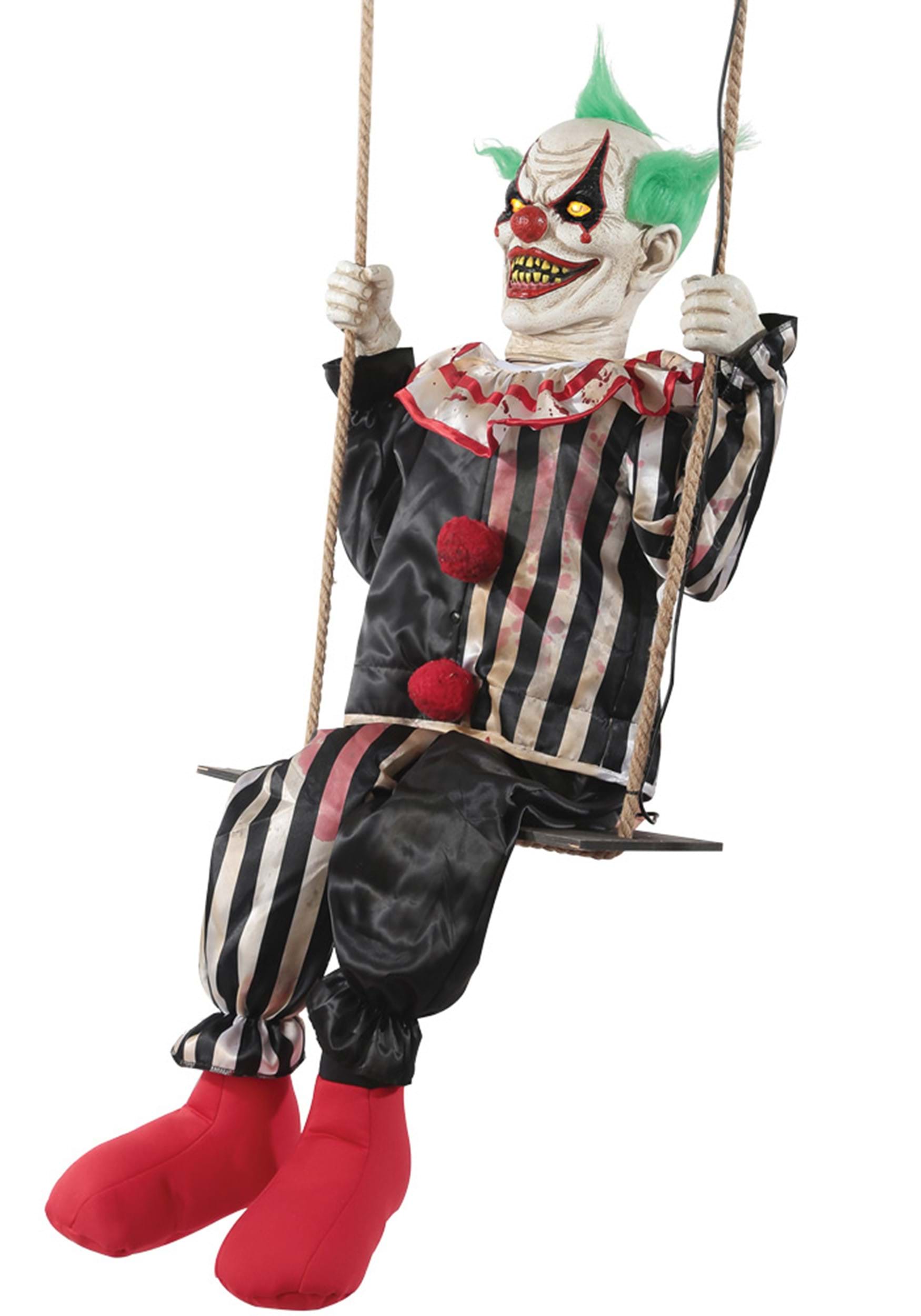 Animated Swinging Chuckles Clown Hanging Decoration