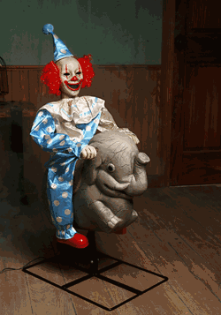 Animated Rocking Elephant Clown