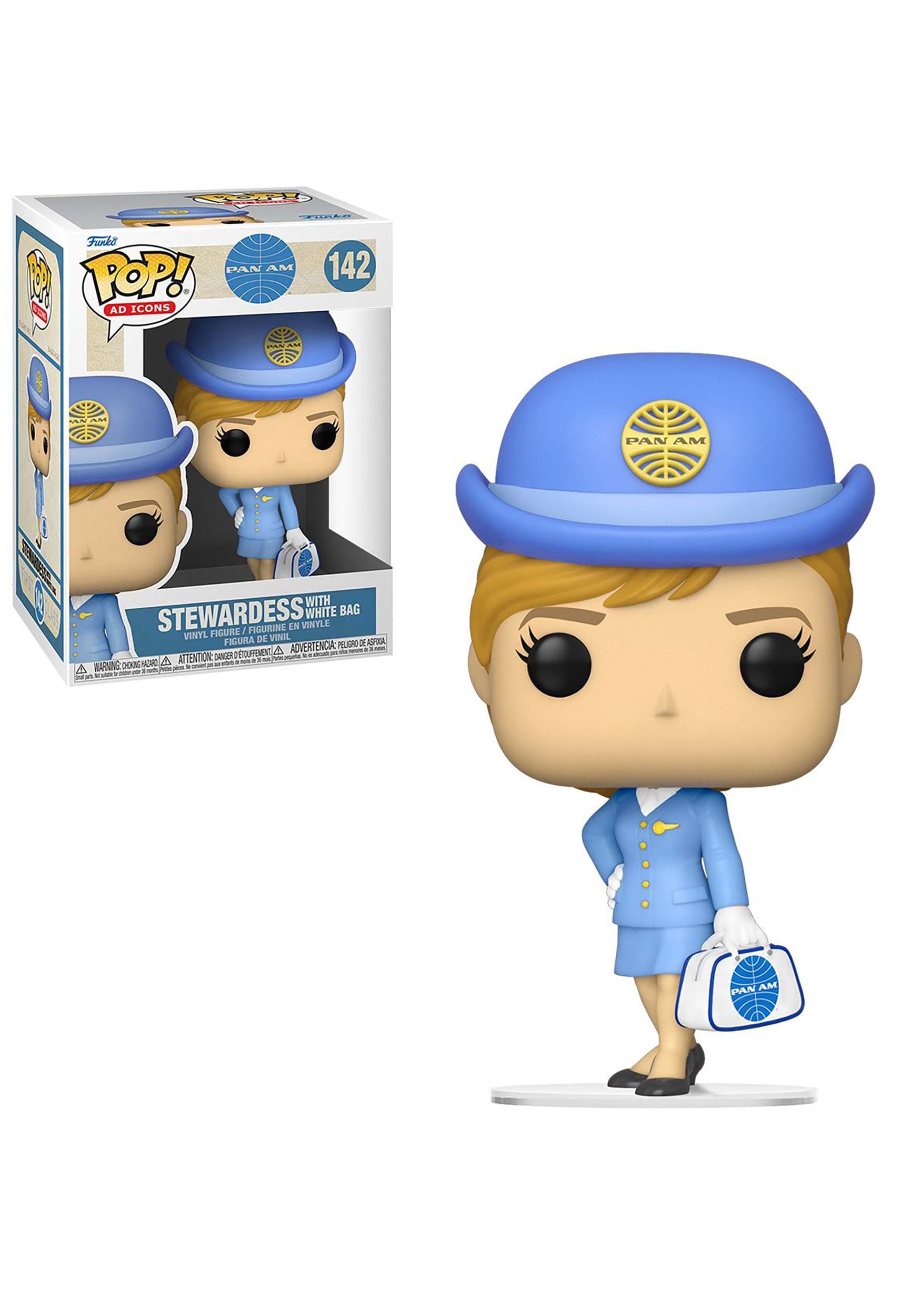 Funko POP Ad Icons: Pan Am- Stewardess with (WH) Bag Figure