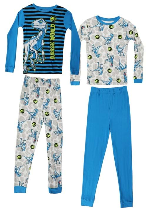 4 Piece Boys Jurassic World Dino Attack Sleep Set