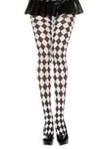 Womens White Diamond Jester Tights