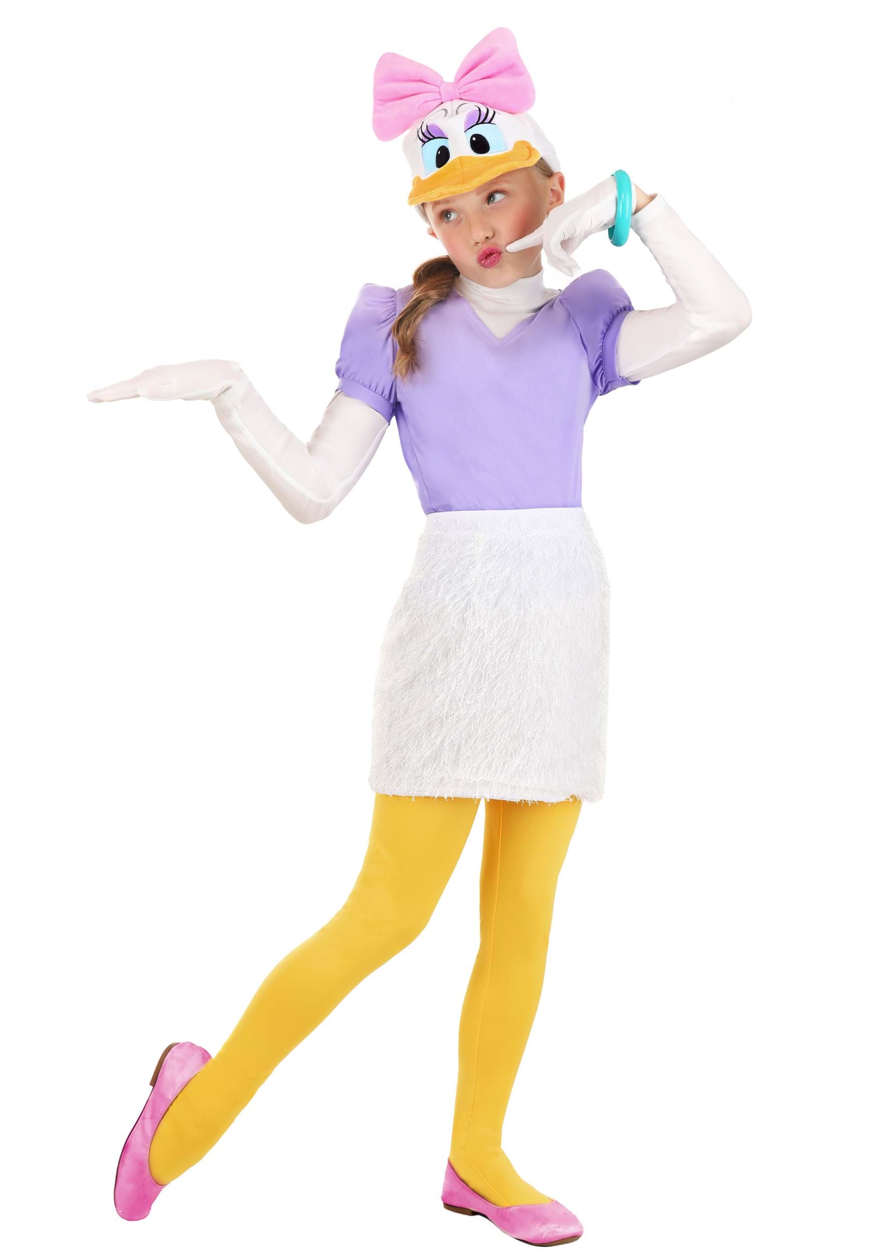 Photos - Fancy Dress Disney FUN Costumes Daisy Duck Kid's Costume Purple/White/Yellow FUN3396C 