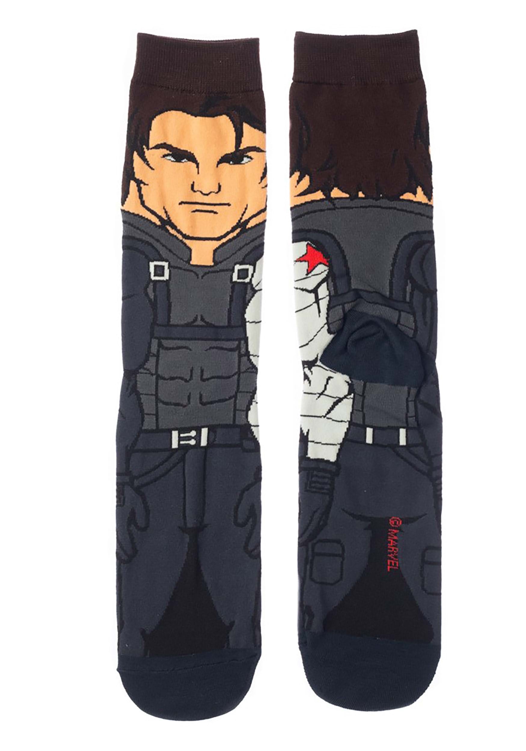 Marvel 360 Character Crew Socks of The Winter Soldier