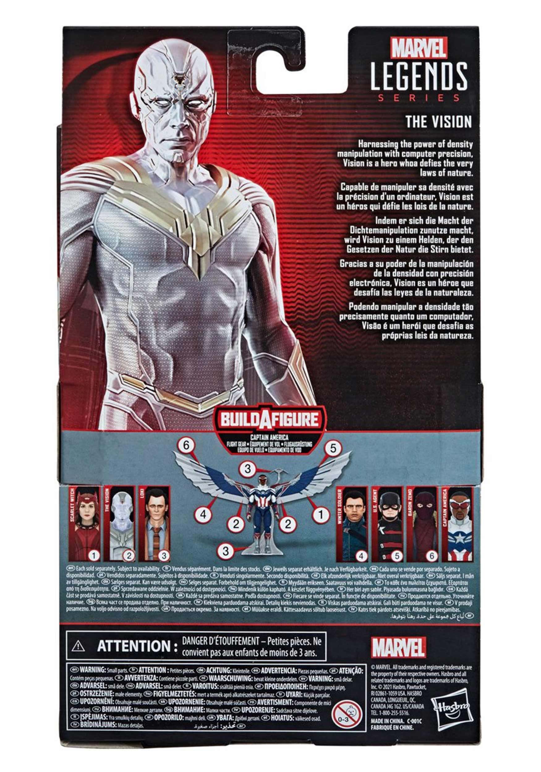 Avengers 2021 Marvel Legends The Vision 6-Inch Action Figure