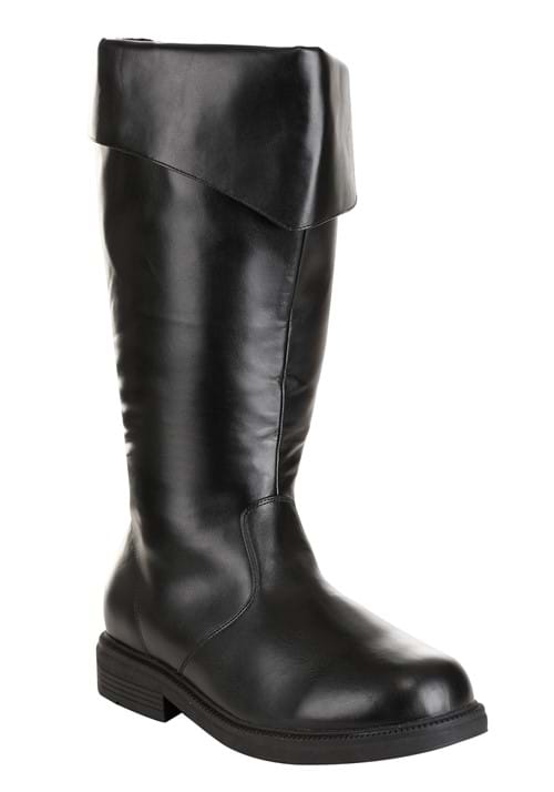 Tall Mens Black Costume Boots