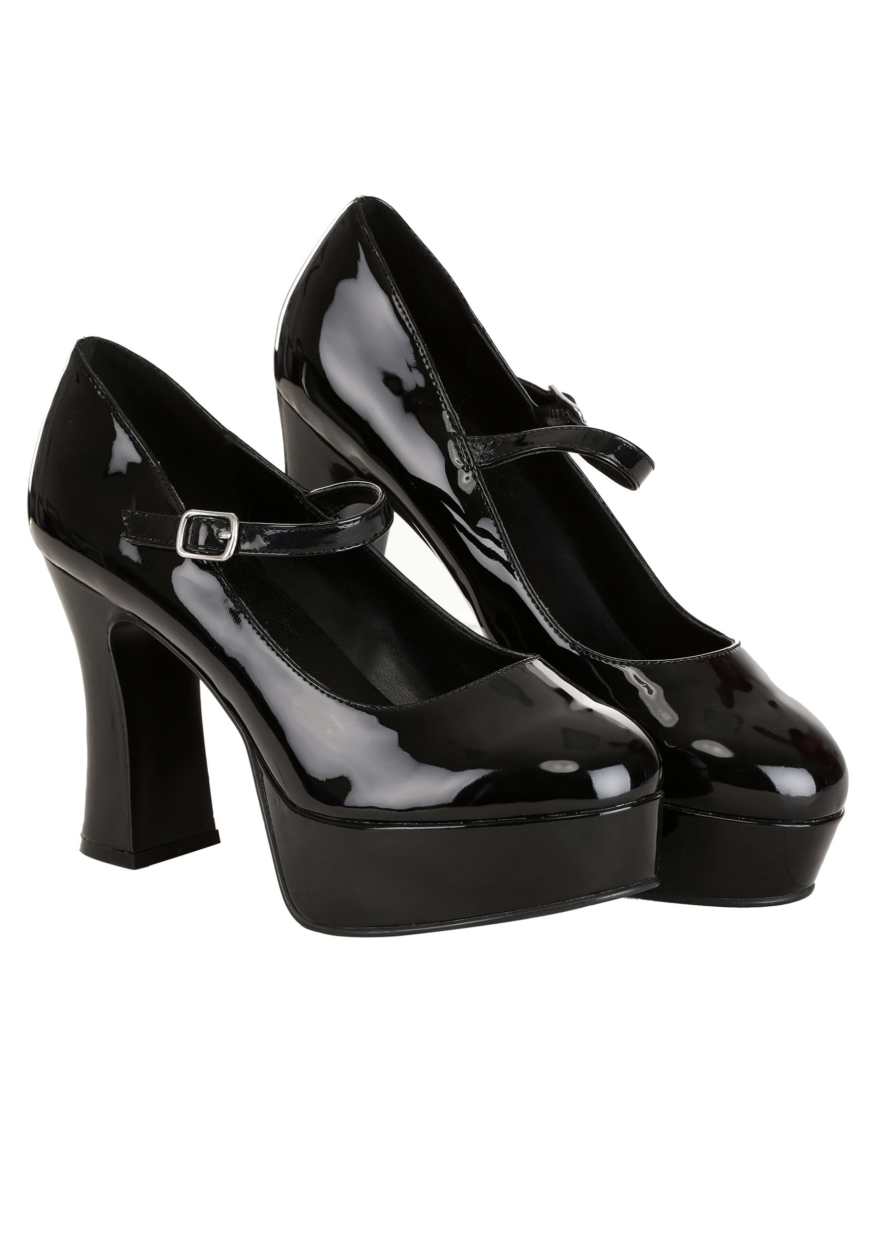 Patent Faux Leather Mary Jane Shoes for Women