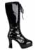 Faux Leather Women's Sexy Black Knee High Boots Alt 1