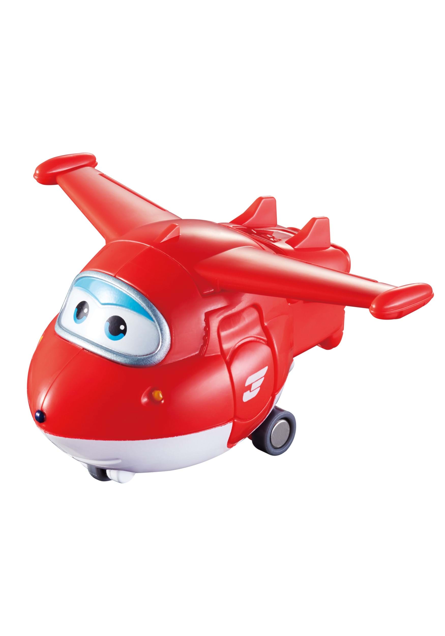 Transforming Toy Vehicle Set Includes Transform-A-Bot Jett Figure 2 Scale Jetts Robo Rig Super Wings 