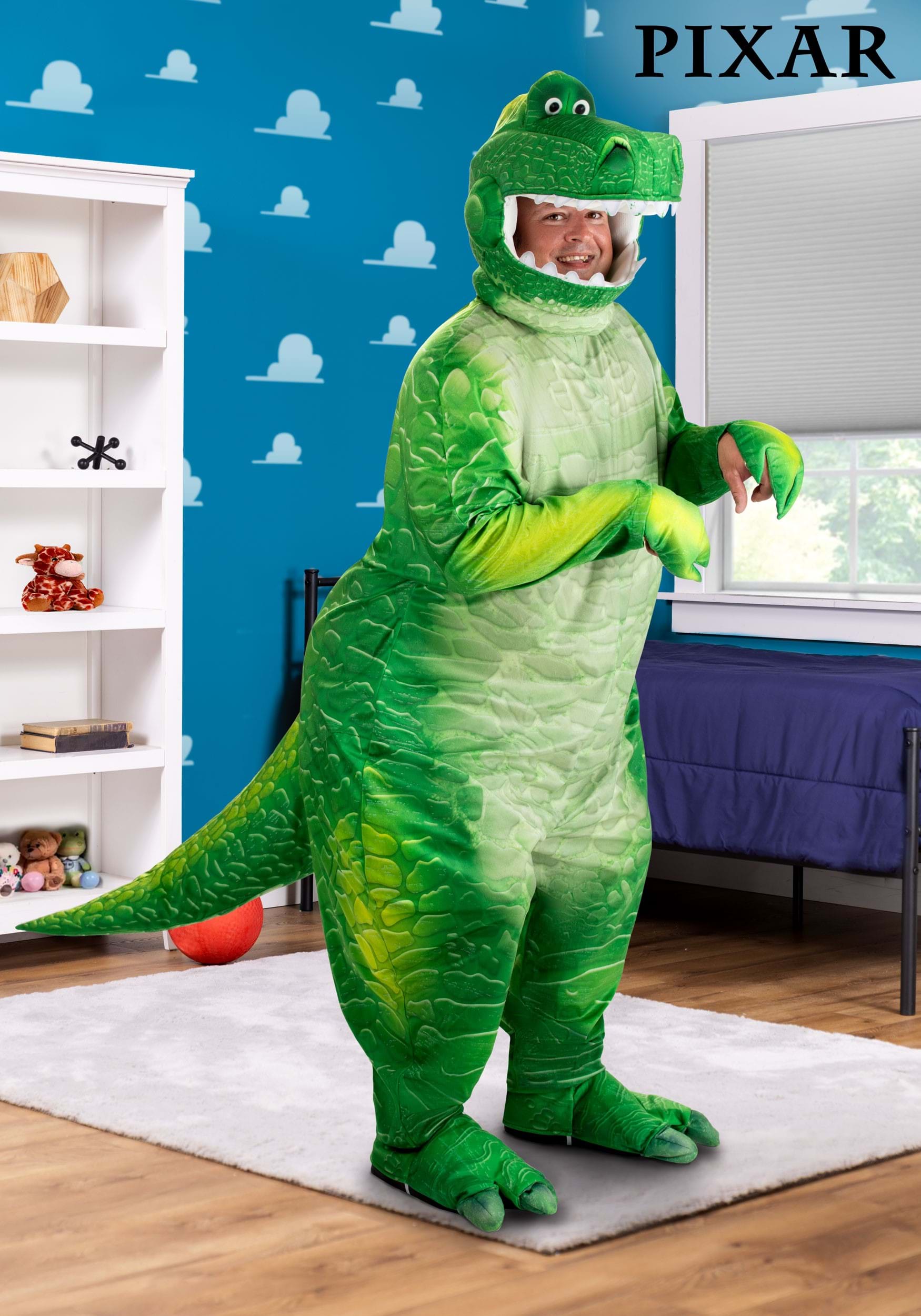 Plus Size Deluxe Toy Story Rex Adult's Costume