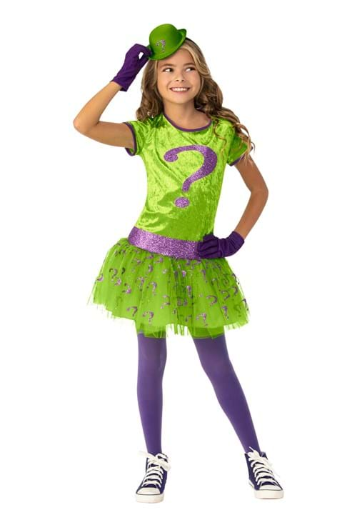 Girl's Super Villains Riddler Costume