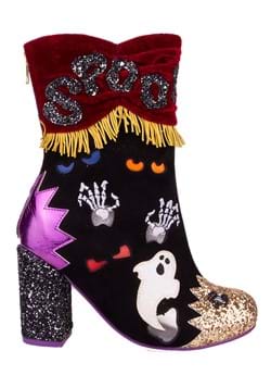 Irregular Choice ''Teenage Abigail'' Mid Heel Lace Up Embroidered Ankle Boots