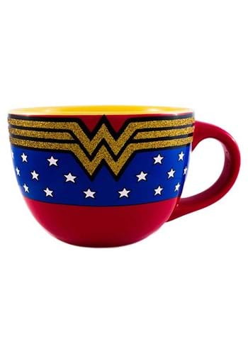 Wonder Woman Logo Glitter 24oz Soup Mug