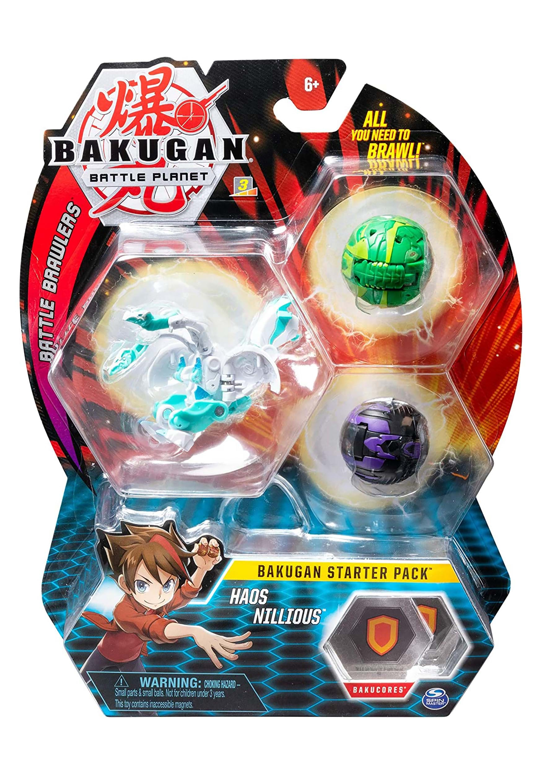 Bakugan Starter Set 3-Pack (Styles May Vary)