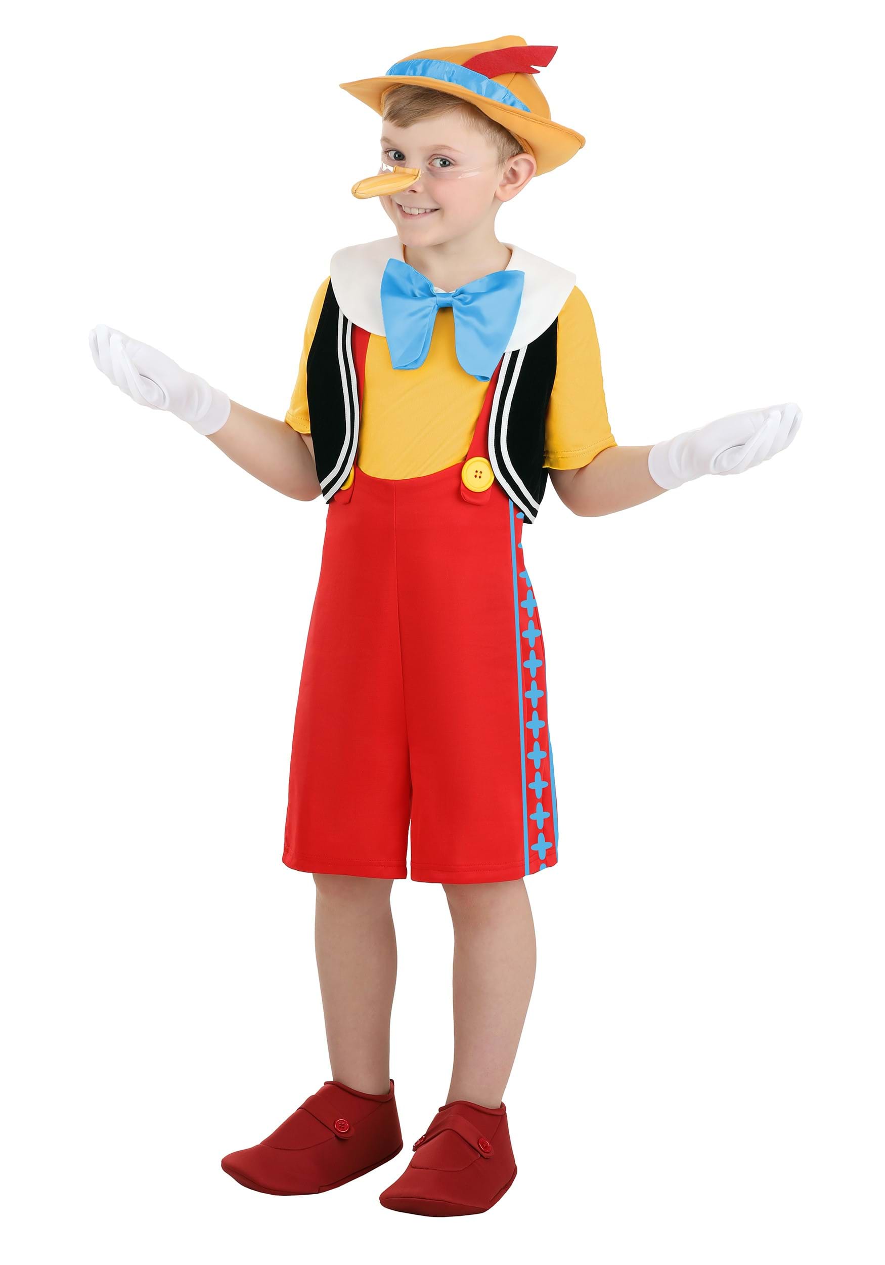 Photos - Fancy Dress Deluxe FUN Costumes  Pinocchio Costume for Kids Blue/Red/Yellow FUN 