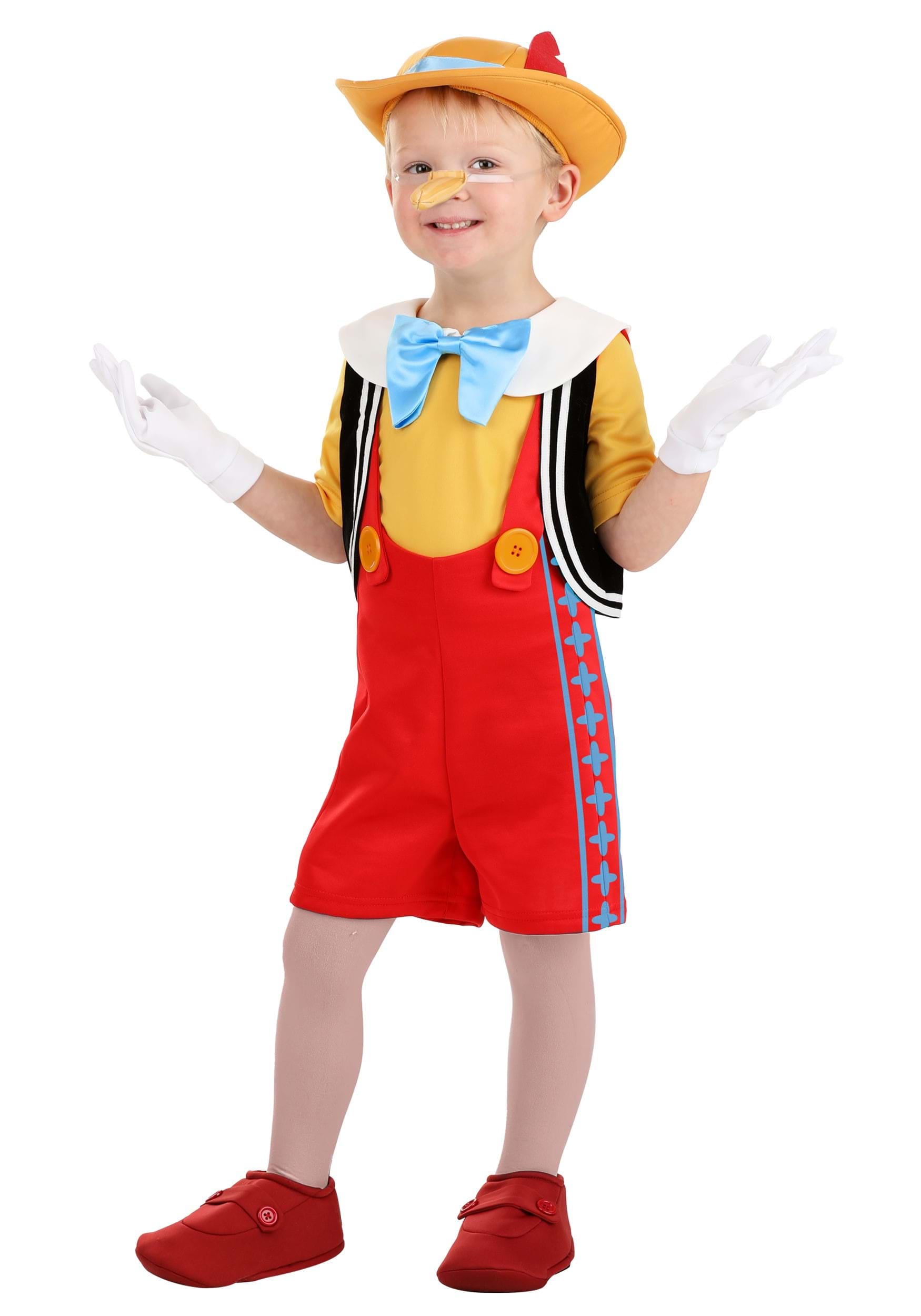 Photos - Fancy Dress Toddler FUN Costumes  Pinocchio Deluxe Costume Black/Red/Yellow FUN 