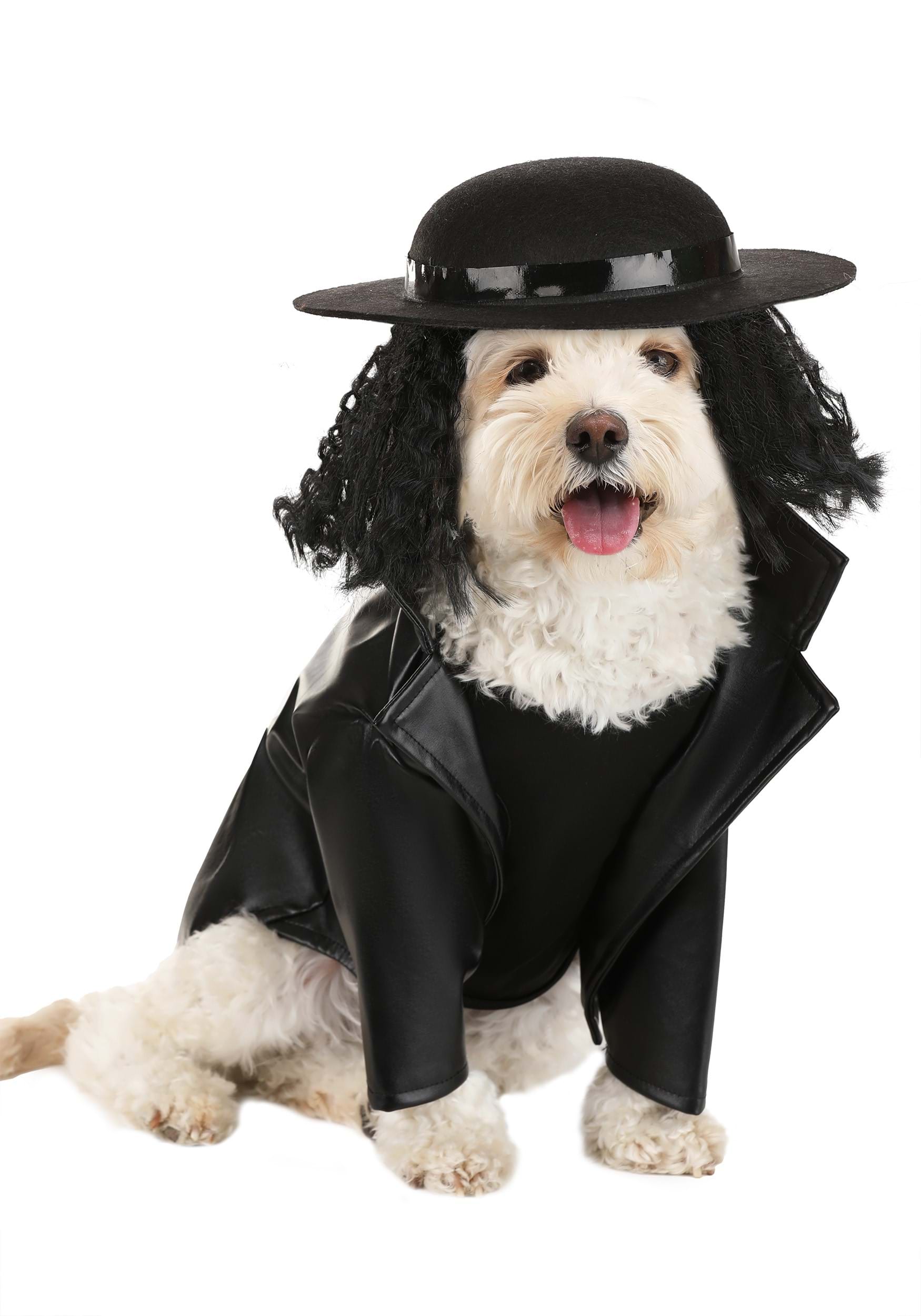 Photos - Fancy Dress FUN Costumes The Undertaker Dog Costume | Pet Costumes Black/White FUN