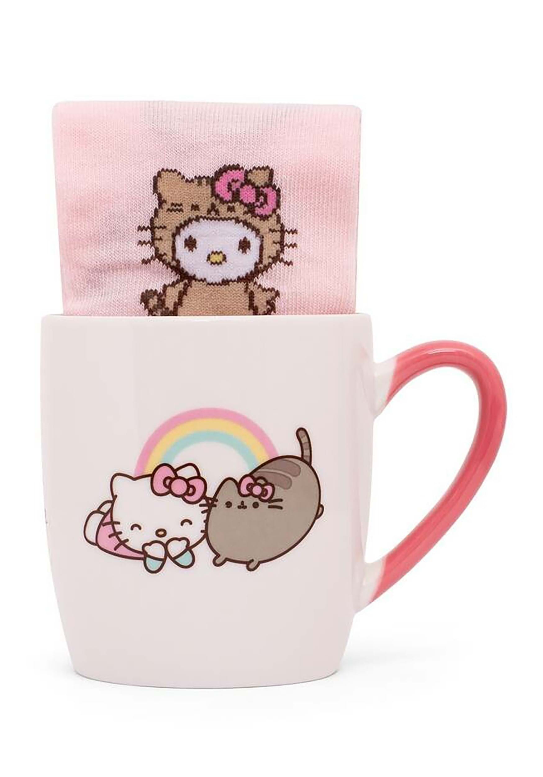 Hello Kitty x Pusheen Sock & Mug Gift Set
